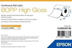 BOPP High Gloss Label - Continuous Roll: 203mm x 68m