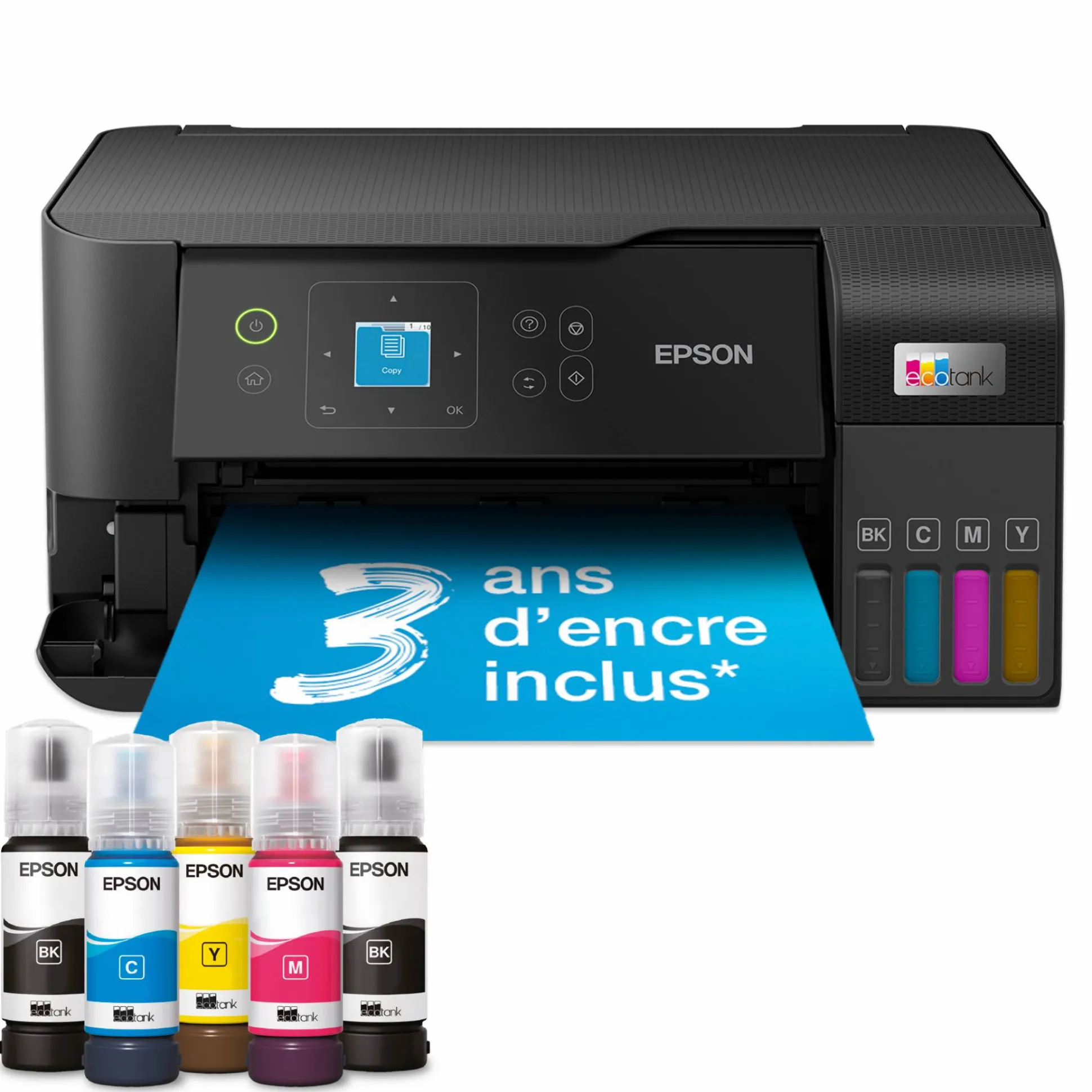 EcoTank L3560 Multifunction Wi-Fi Ink Tank A4 Printer, With Up To 3 Years Of Ink Included