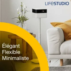 Epson Lifestudio Flex EF-71, Projecteur Smart TV HD intégrale 1080p, portable, 700 lumens, Sound by Bose, Google TV, écran de 150 pouces