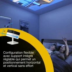 Epson Lifestudio Flex EF-71, Projecteur Smart TV HD intégrale 1080p, portable, 700 lumens, Sound by Bose, Google TV, écran de 150 pouces