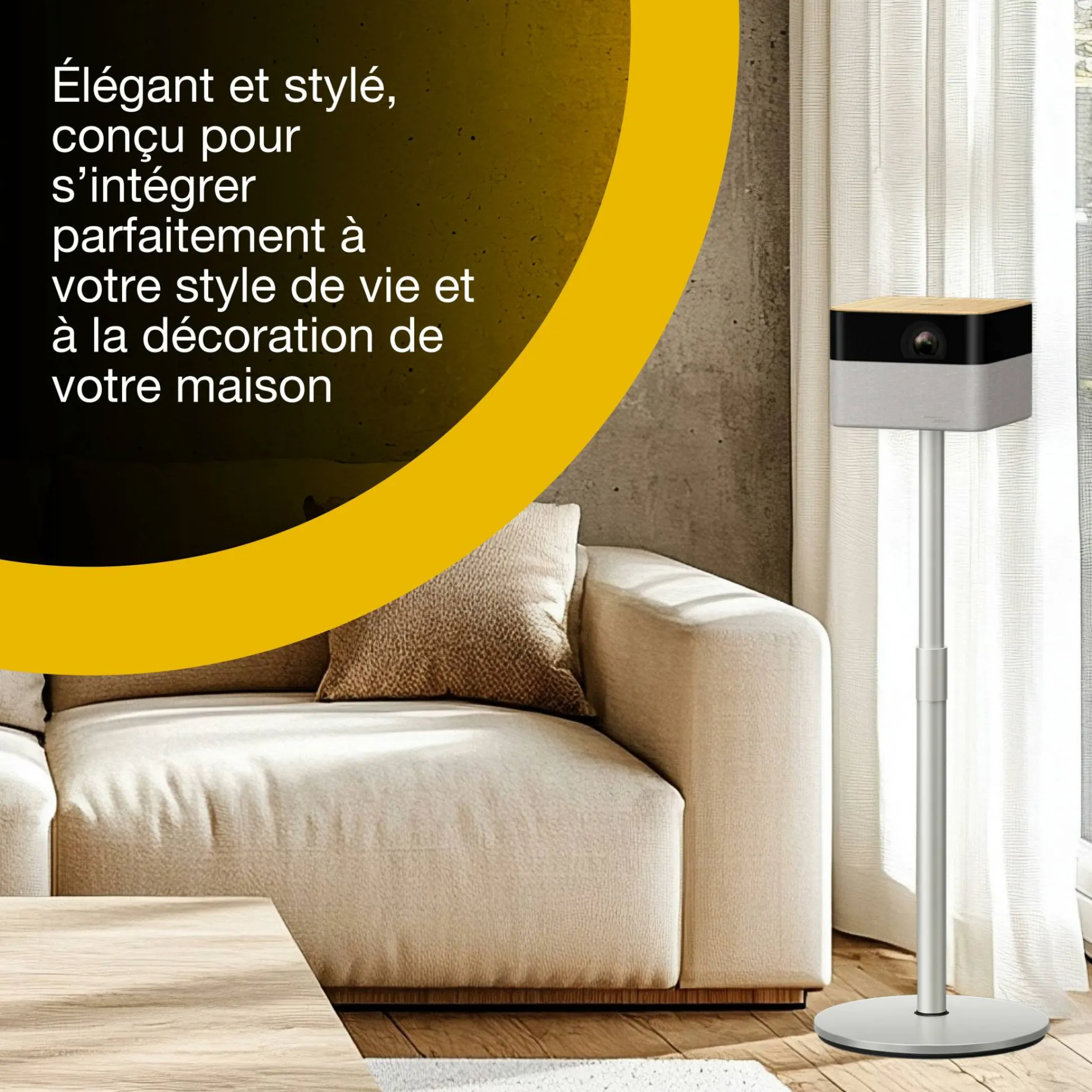 Epson Lifestudio Flex Plus EF-72, Projecteur Smart TV 4K PRO-UHD, portable, 1 000 lumens, Sound by Bose, Google TV, écran de 150 pouces