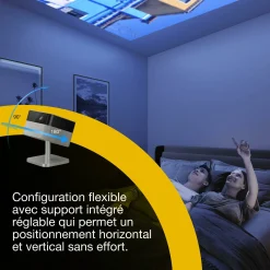 Epson Lifestudio Flex Plus EF-72, Projecteur Smart TV 4K PRO-UHD, portable, 1 000 lumens, Sound by Bose, Google TV, écran de 150 pouces