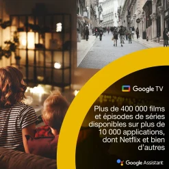 Epson Lifestudio Flex Plus EF-72, Projecteur Smart TV 4K PRO-UHD, portable, 1 000 lumens, Sound by Bose, Google TV, écran de 150 pouces