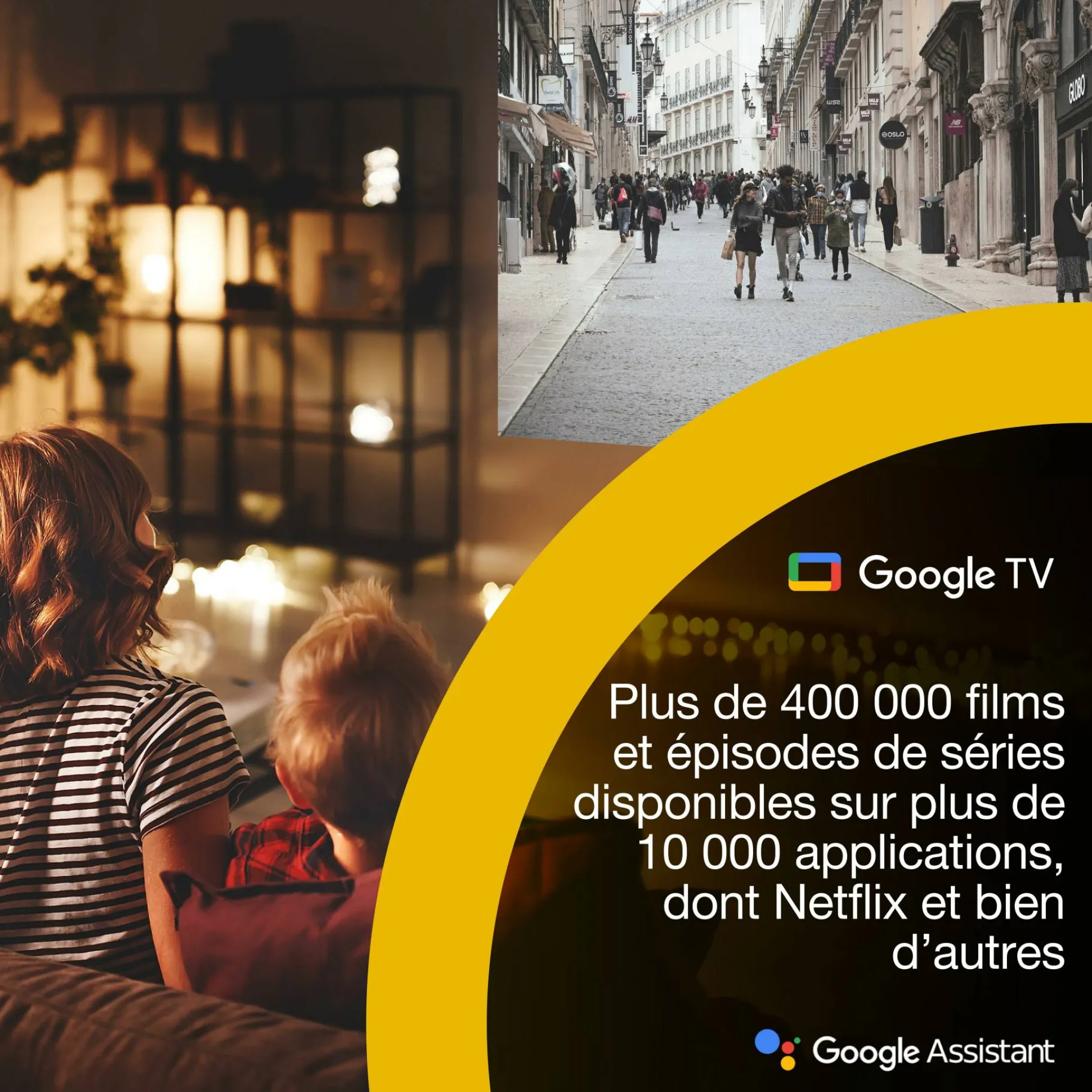 Epson Lifestudio Flex Plus EF-72, Projecteur Smart TV 4K PRO-UHD, portable, 1 000 lumens, Sound by Bose, Google TV, écran de 150 pouces