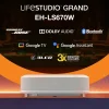 Epson Lifestudio Grand EH-LS670W, Projecteur laser intelligent à ultracourte focale, 4K PRO-UHD, 3 600 lumens, Sound by Bose, Google TV, écran de 120 pouces, garantie de 5 ans