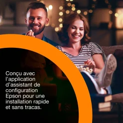 Epson Lifestudio Grand Plus EH-LS970B, Projecteur laser intelligent à ultracourte focale, Home cinéma 4K, 4 000 lumens, Sound by Bose, Google TV, écran de 150 pouces, garantie de 5 ans