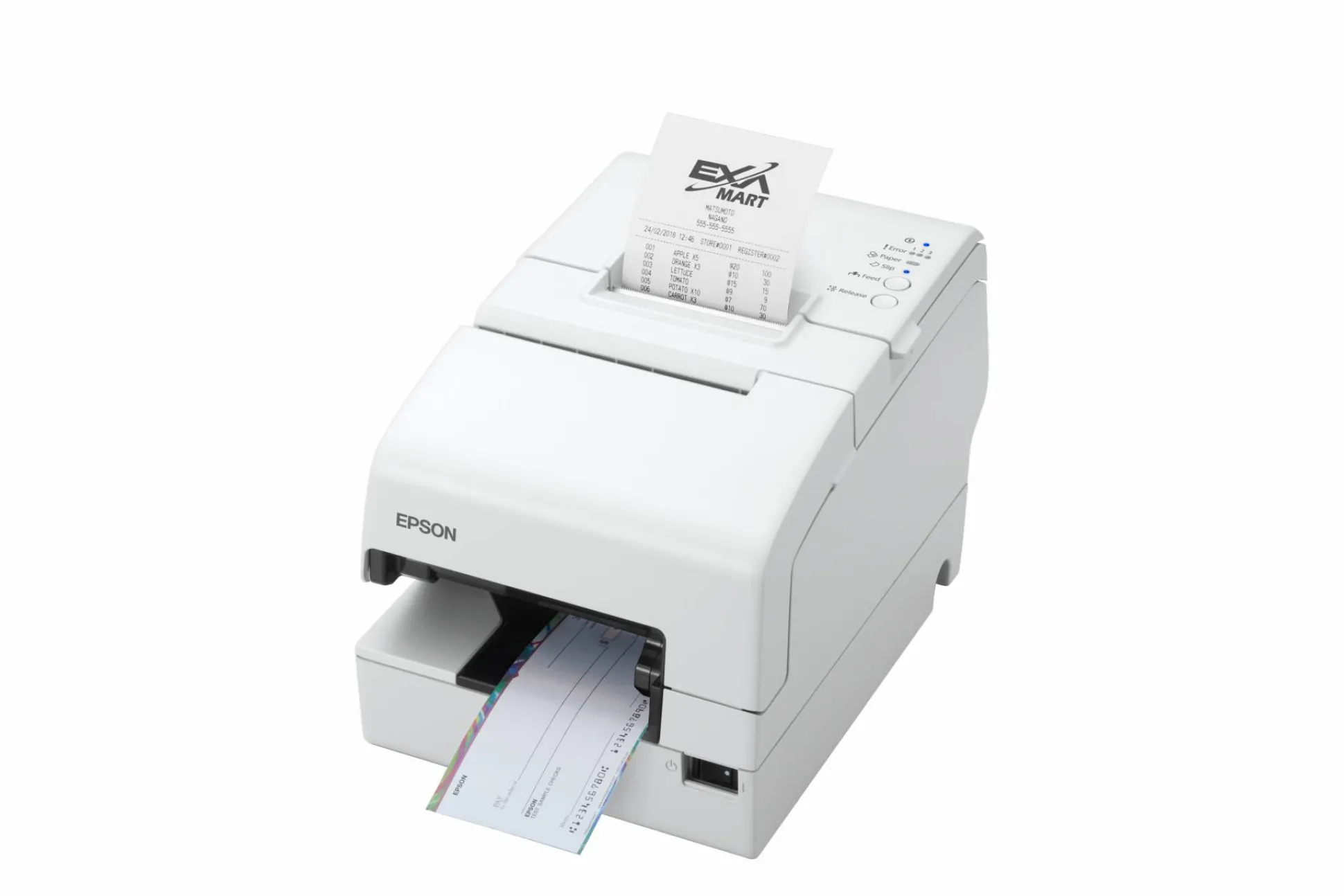 Epson TM-H6000V-213P0: P-USB, MICR, White