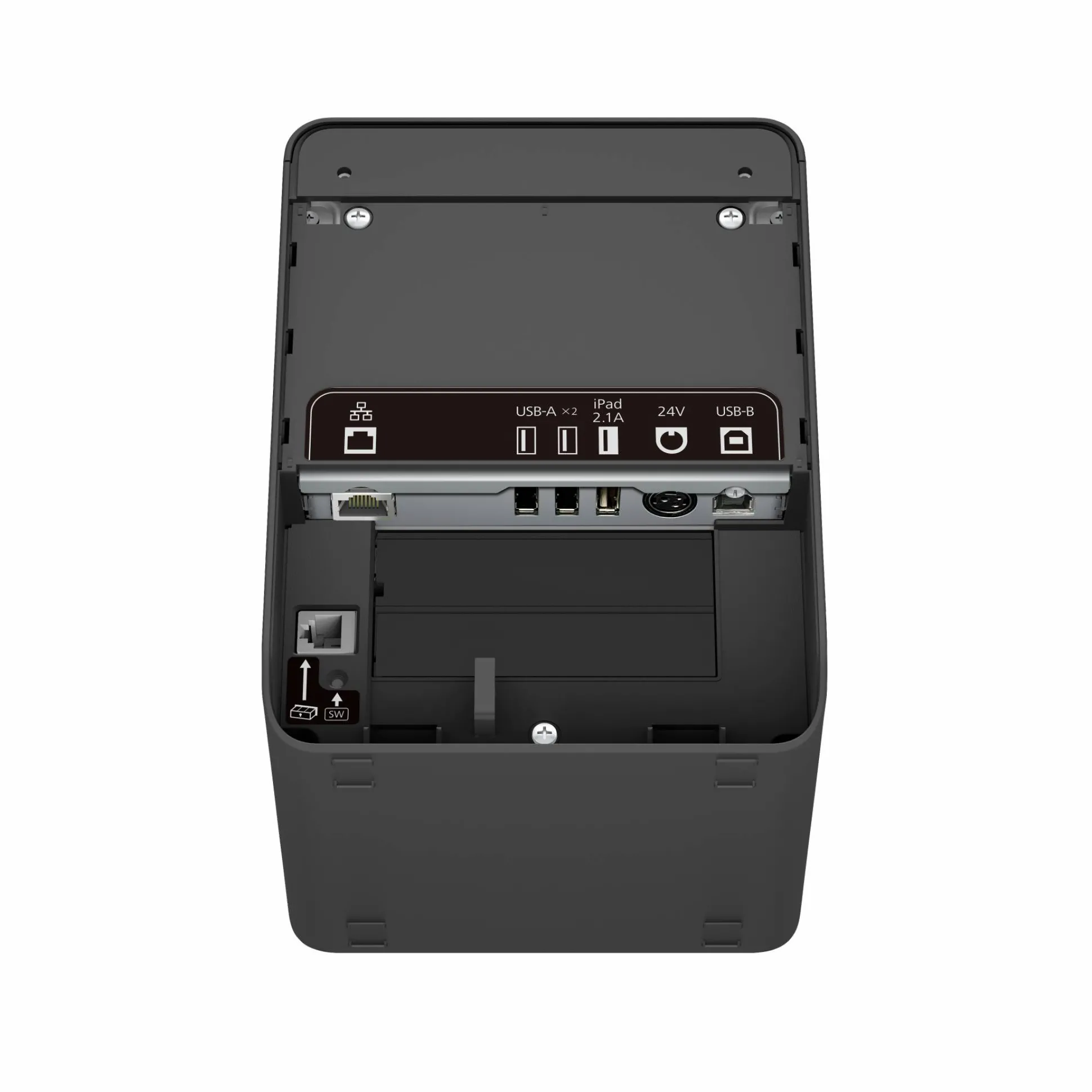 Epson TM-L100 (111): USB + Ethernet + Lightning, Black, PS, EU, Liner-Free
