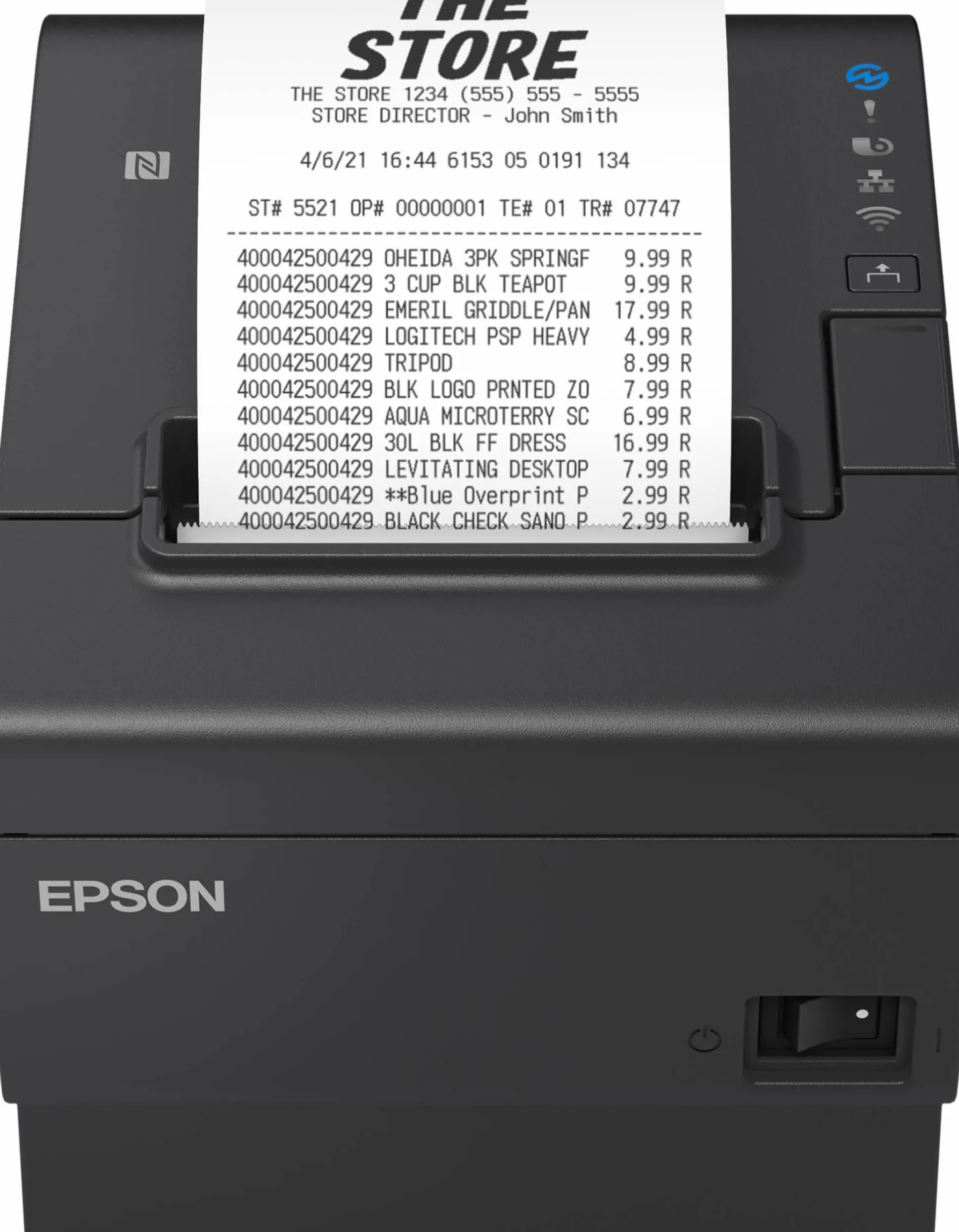 Epson TM-T88VII (112): USB, Eth, Serial, PS, Buzz, Black