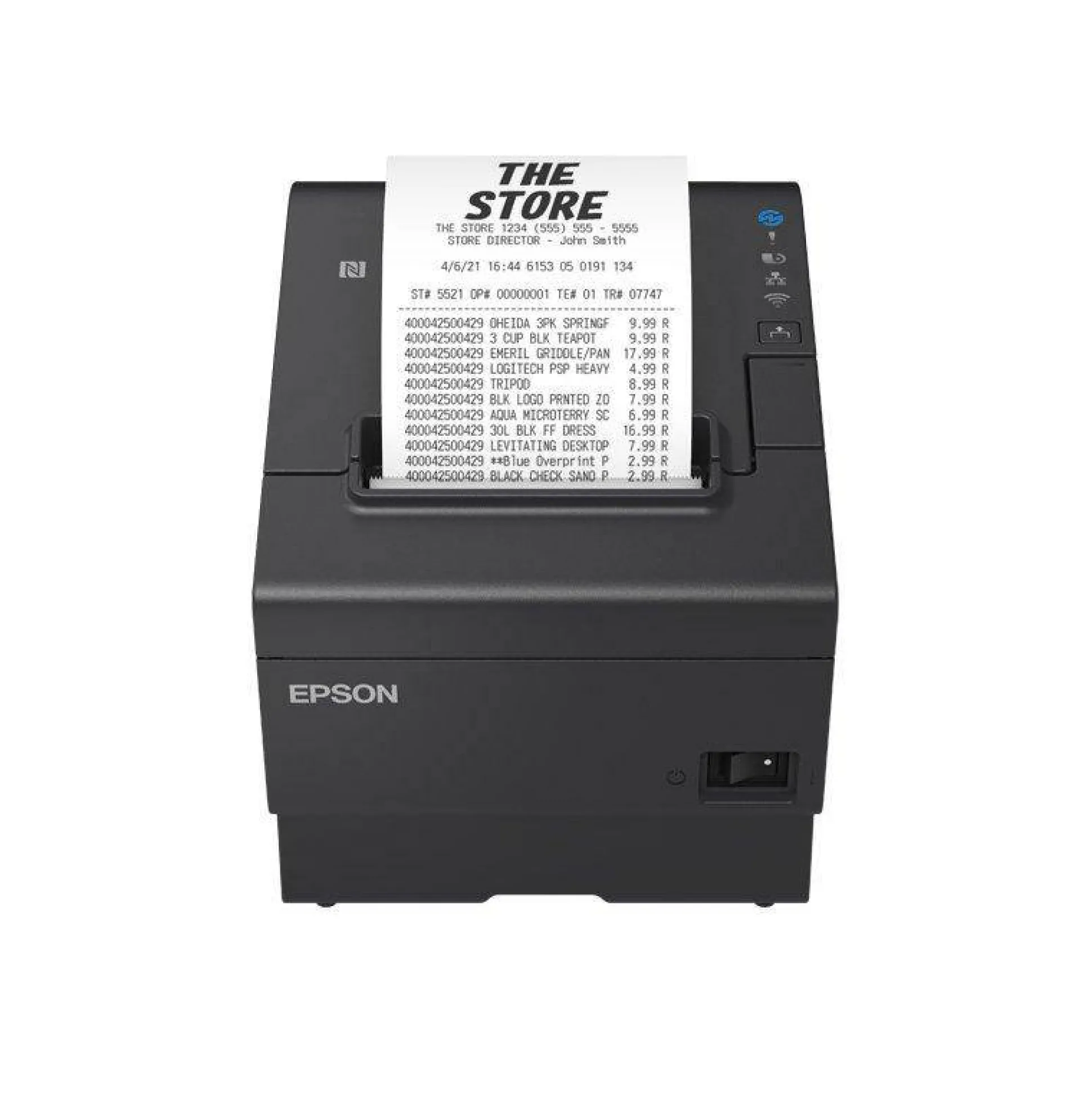 Epson TM-T88VII (112): USB, Eth, Serial, PS, Buzz, Black