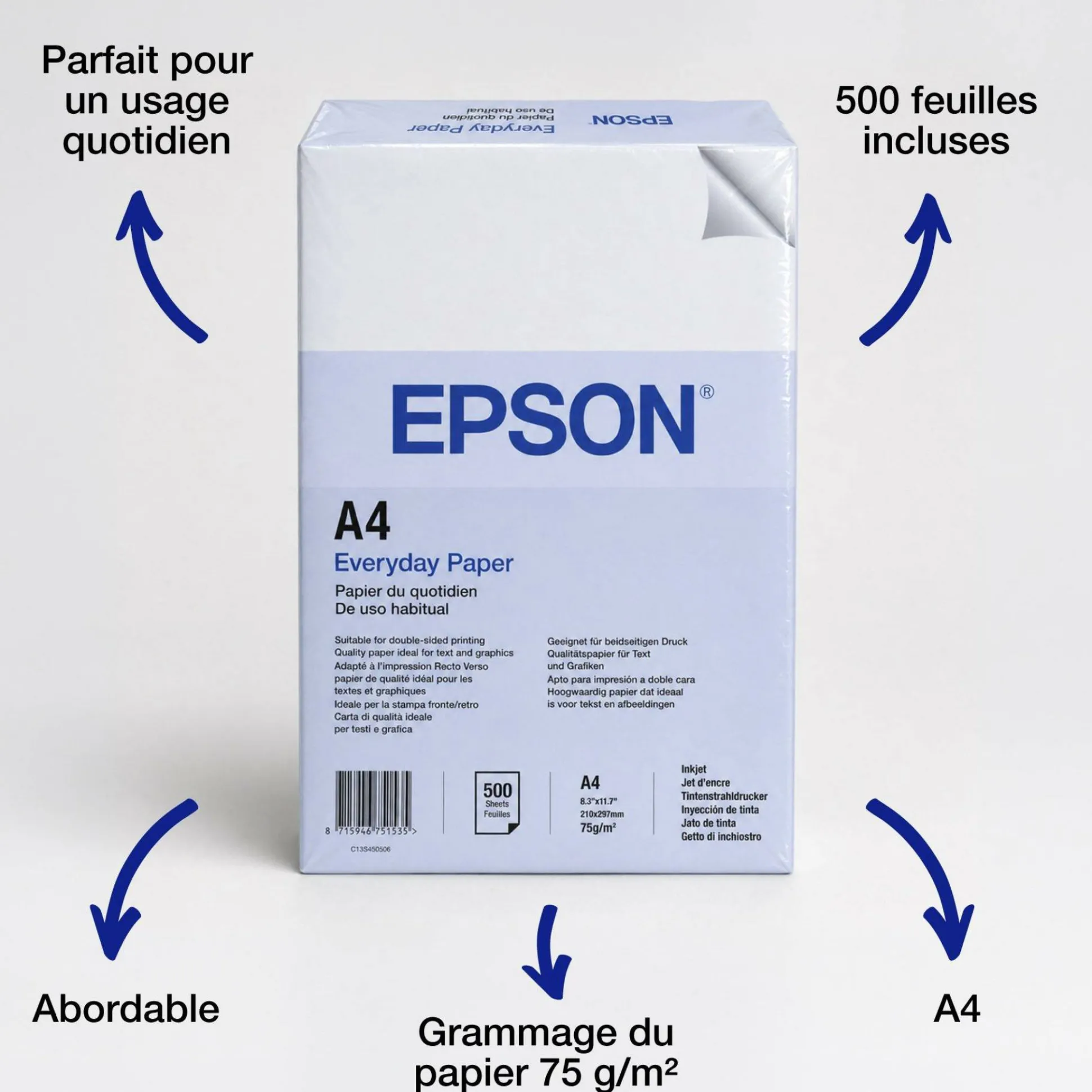 Everyday paper A4 75 g/m², 500 feuilles