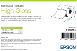 High Gloss Label, Continuous Roll, 76mm x 33m