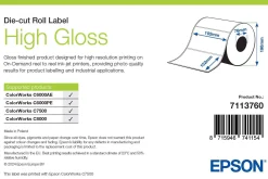 High Gloss Label, Die-Cut Roll, 102mm x 152mm, 800 Labels
