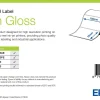 High Gloss Label, Die-Cut Roll, 102mm x 76mm, 1570 Labels