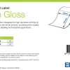 High Gloss Label, Die-Cut Roll, 76mm x 127mm, 250 Labels