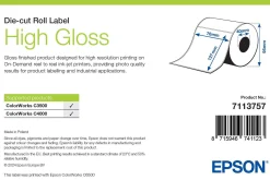 High Gloss Label, Die-Cut Roll, 76mm x 127mm, 250 Labels