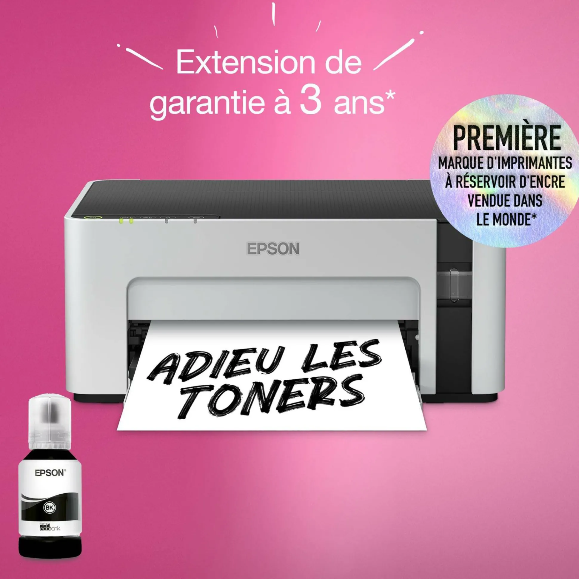 Imprimante monochrome A4 EcoTank ET-M1120 avec réservoir d’encre et Wi-Fi