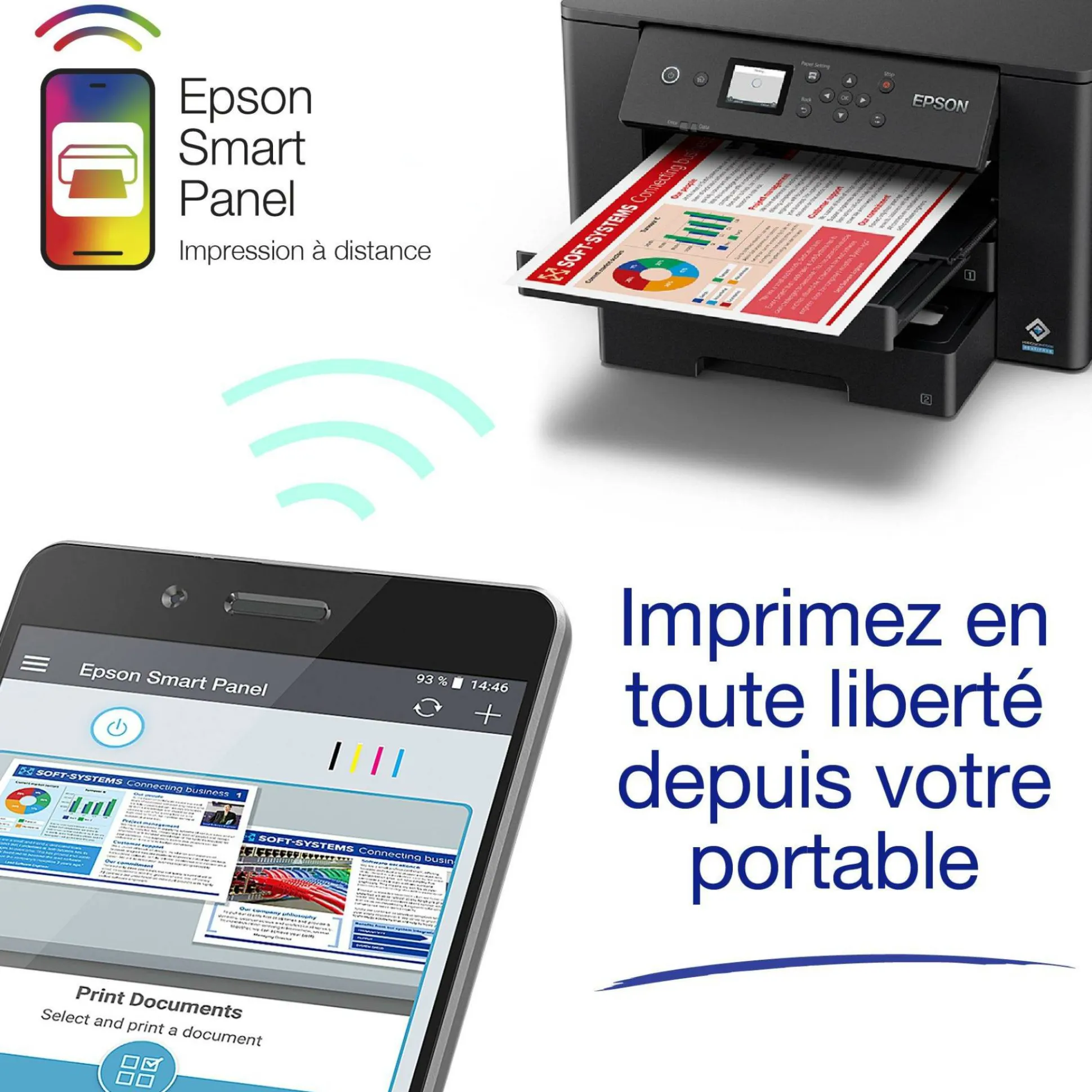 Imprimante monofonction Jet d’Encre A3+ WorkForce WF-7310DTW avec impression recto verso