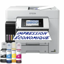 Imprimante multifonction A4 EcoTank ET-5880 avec Wi-Fi, réservoirs d’encre, scanner, copie et fax