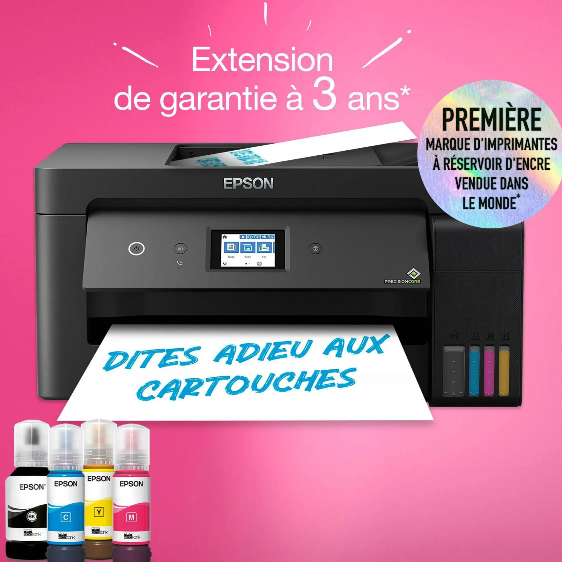 Imprimante multifonction A3+ Wi-Fi EcoTank ET-15000 équipée de réservoirs d’encre, avec jusqu’à 3 ans d’encre inclus