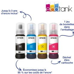 Imprimante multifonction A4 Wi-Fi EcoTank ET-2860 équipée de réservoirs d’encre, avec jusqu’à 3 ans d’encre inclus