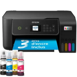 Imprimante multifonction A4 Wi-Fi EcoTank ET-2875 équipée de réservoirs d’encre, avec jusqu’à 3 ans d’encre inclus