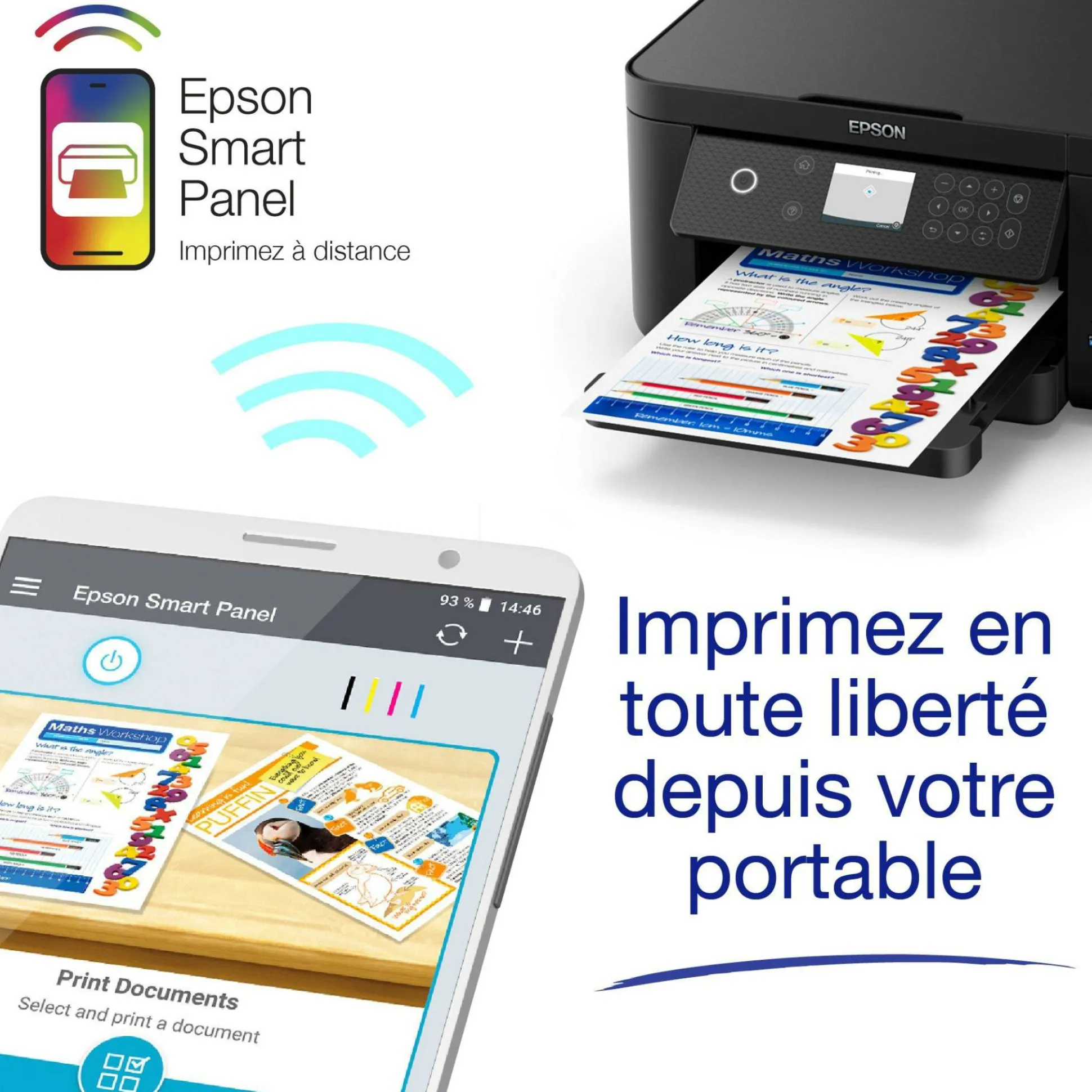 Imprimante multifonction Jet d’Encre A4 Expression XP-5200 et 6 mois d’encre offerts* avec l’abonnement ReadyPrint Flex