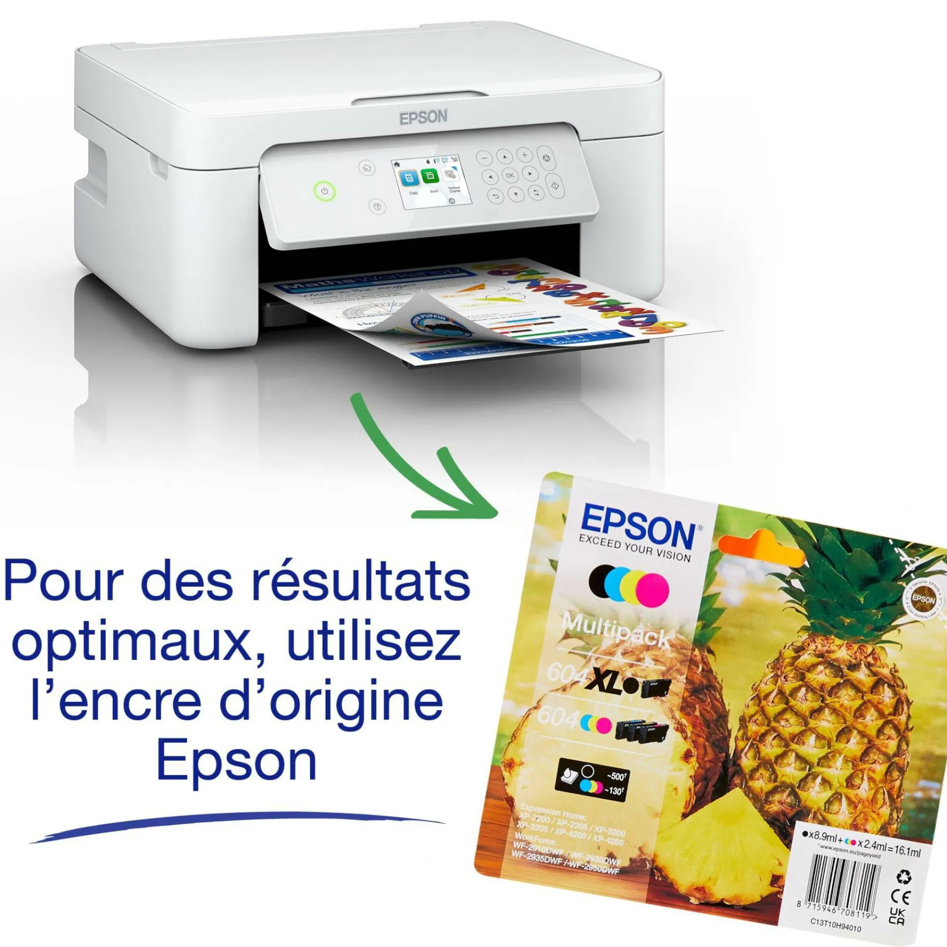 Imprimante multifonction Jet d’Encre A4 Expression XP-4205 et 6 mois d’encre offerts* avec l’abonnement ReadyPrint Flex