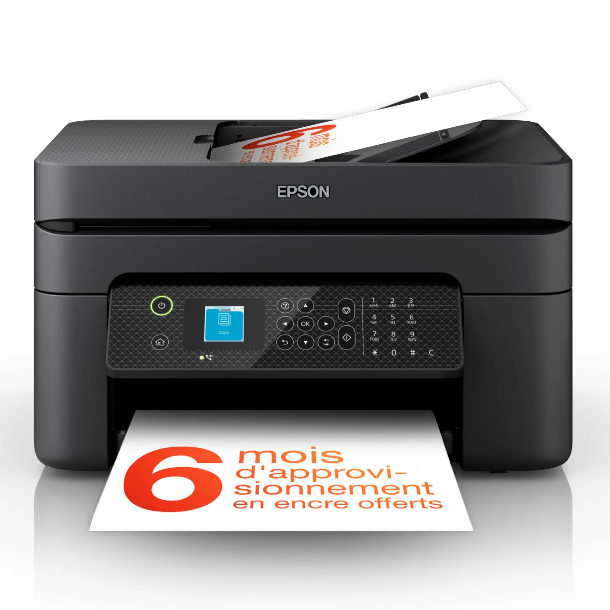 Imprimante multifonction Jet d’Encre A4 WorkForce WF-2930DWF et 6 mois d’encre offerts* avec l’abonnement ReadyPrint