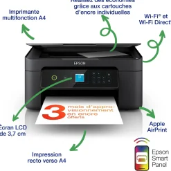Imprimante multifonction Jet d’Encre A4 Expression XP-3205 et 6 mois d’encre offerts* avec l’abonnement ReadyPrint Flex