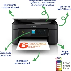 Imprimante multifonction Jet d’Encre A4 Expression XP-3205 et 6 mois d’encre offerts* avec l’abonnement ReadyPrint Flex