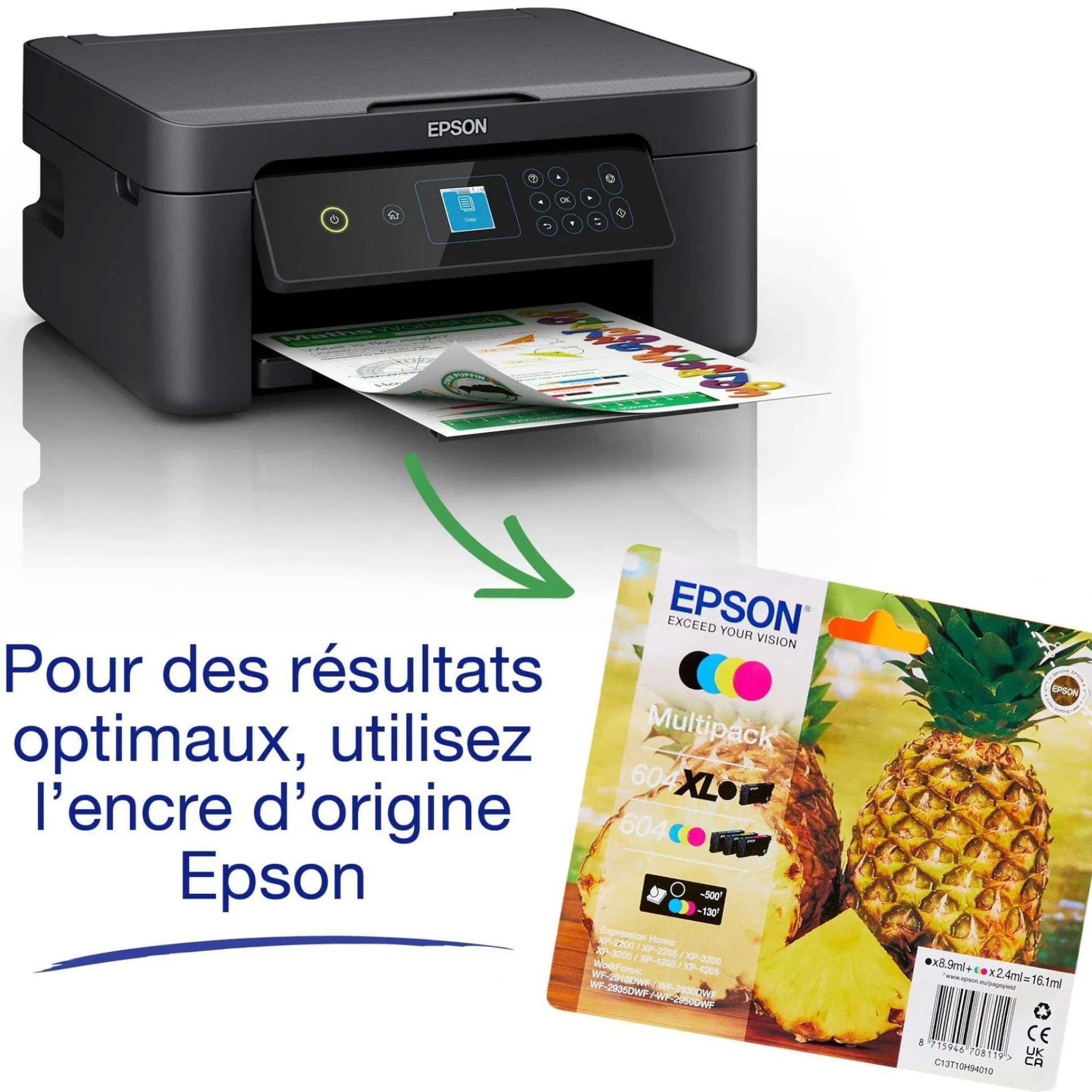 Imprimante multifonction Jet d’Encre A4 Expression XP-3205 et 6 mois d’encre offerts* avec l’abonnement ReadyPrint Flex