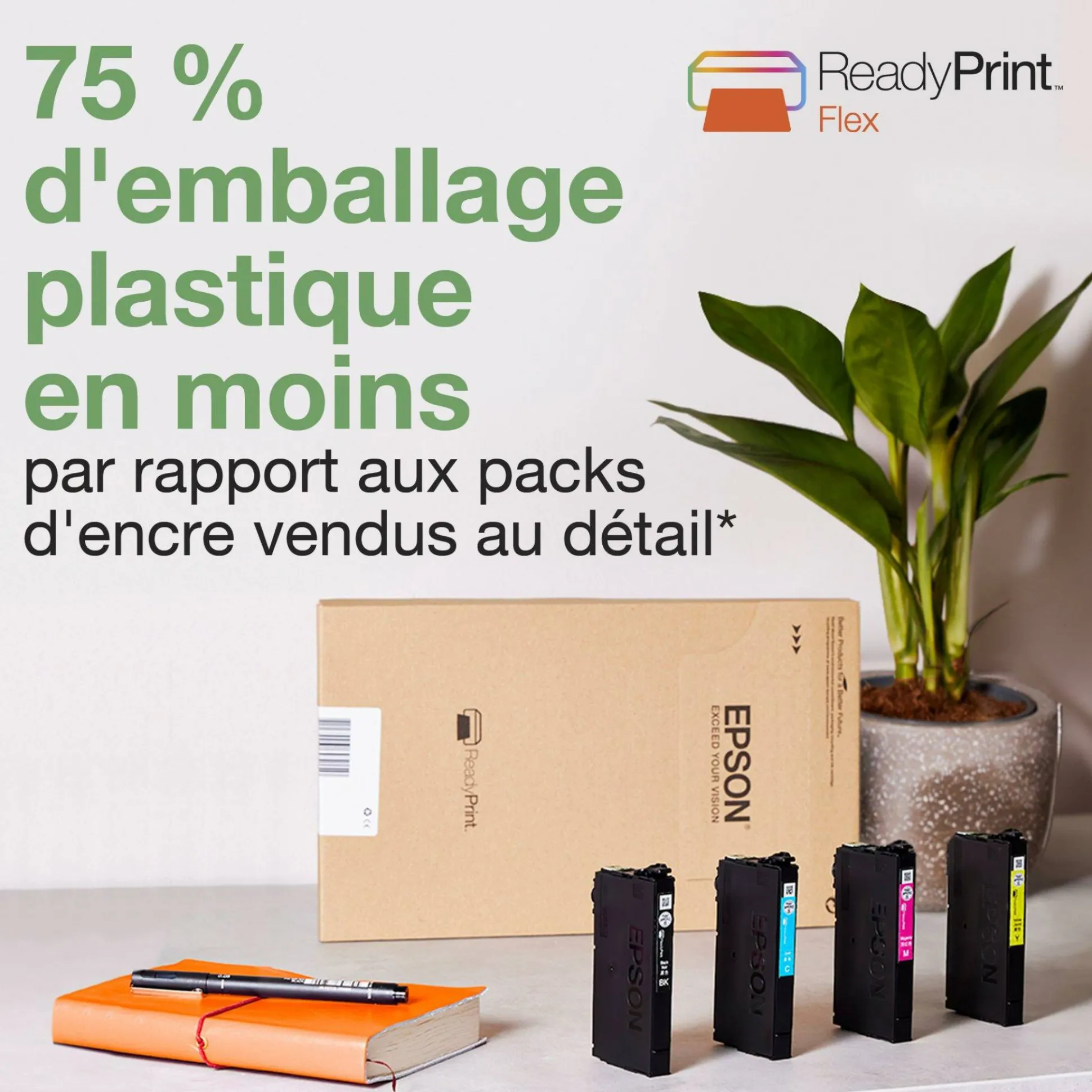 Imprimante multifonction Jet d’Encre A4 WorkForce WF-2950DWF et 6 mois d’encre offerts* avec l’abonnement ReadyPrint
