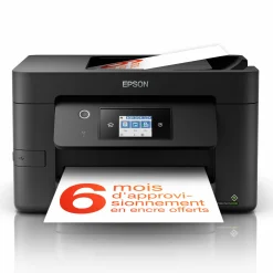 Imprimante multifonction Jet d’Encre A4 WorkForce Pro WF-3825DWF et 6 mois d’encre offerts* avec l’abonnement ReadyPrint