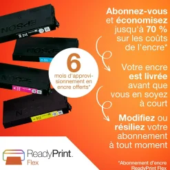 Imprimante multifonction Jet d’Encre A4 WorkForce Pro WF-4825DWF et 6 mois d’encre offerts* avec l’abonnement ReadyPrint