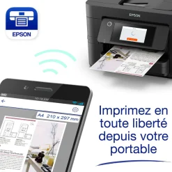 Imprimante multifonction Jet d’Encre A4 WorkForce Pro WF-4825DWF et 6 mois d’encre offerts* avec l’abonnement ReadyPrint