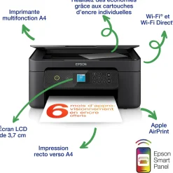 Imprimante multifonction Jet d’Encre A4 Expression XP-3200 et 6 mois d’encre offerts* avec l’abonnement ReadyPrint Flex