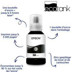 Imprimante multifonction monochrome A4 EcoTank ET-M2120 avec réservoir d’encre et Wi-Fi