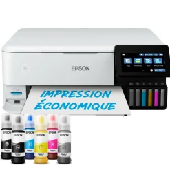 Imprimante photo A4 EcoTank ET-8500 avec réservoir d’encre et Wi-Fi