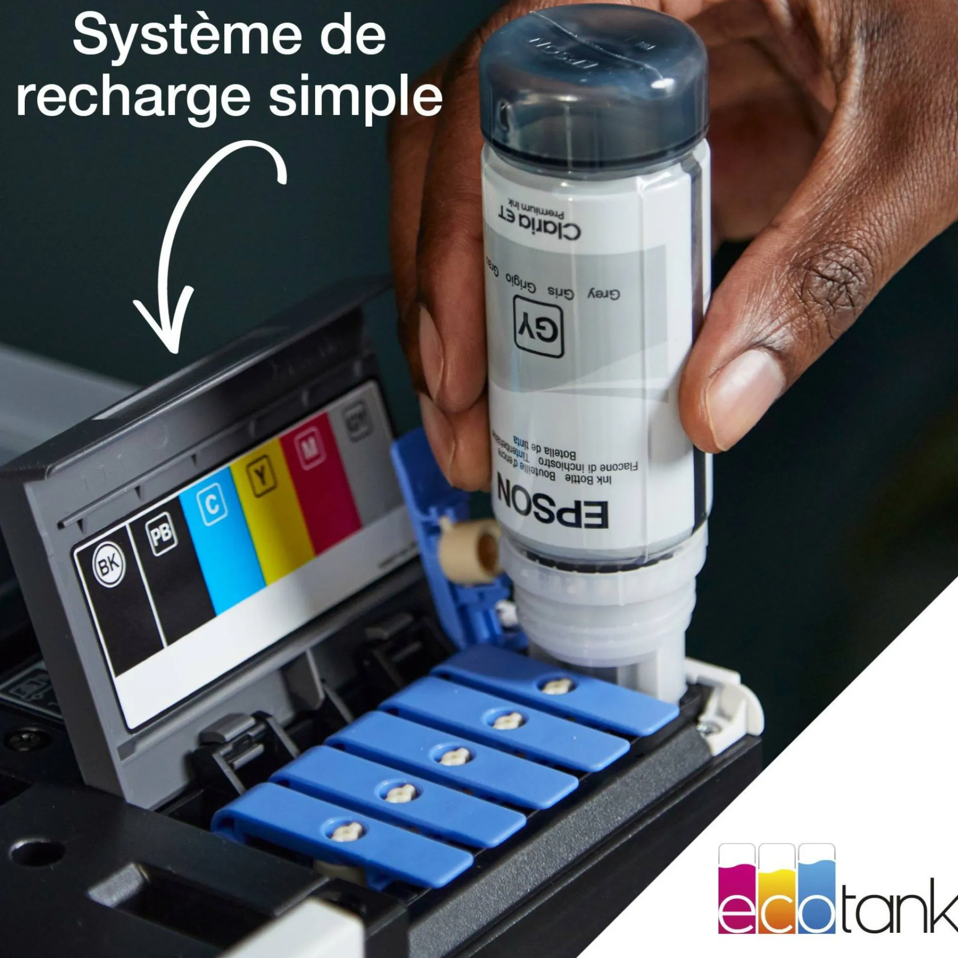 Imprimante photo A4 EcoTank ET-8500 avec réservoir d’encre et Wi-Fi