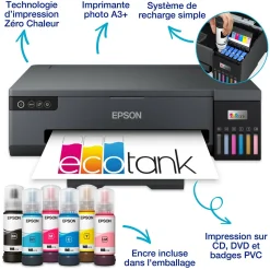 Imprimante photo A3+ EcoTank ET-18100 avec réservoirs d’encre et Wi-Fi