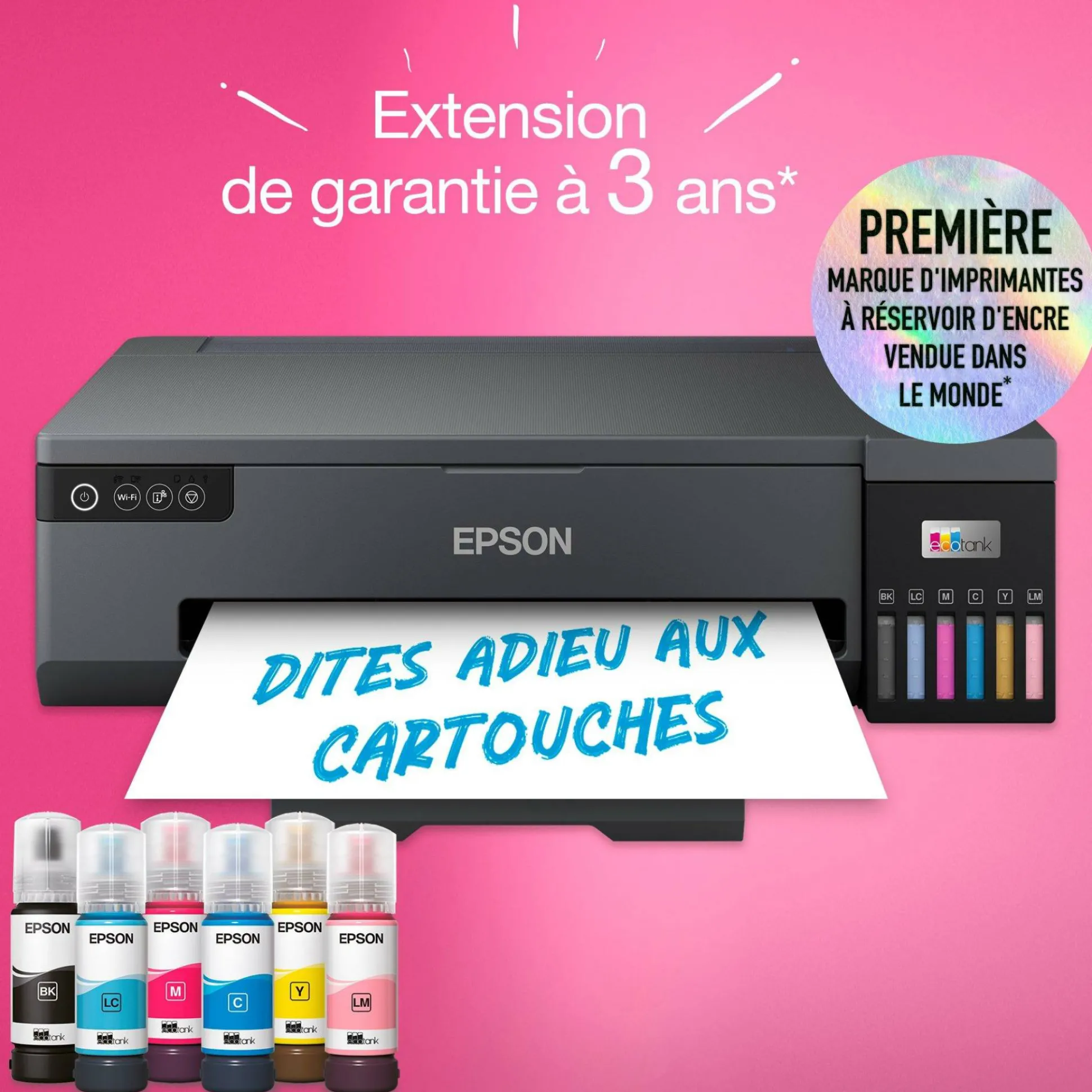 Imprimante photo A3+ EcoTank ET-18100 avec réservoirs d’encre et Wi-Fi