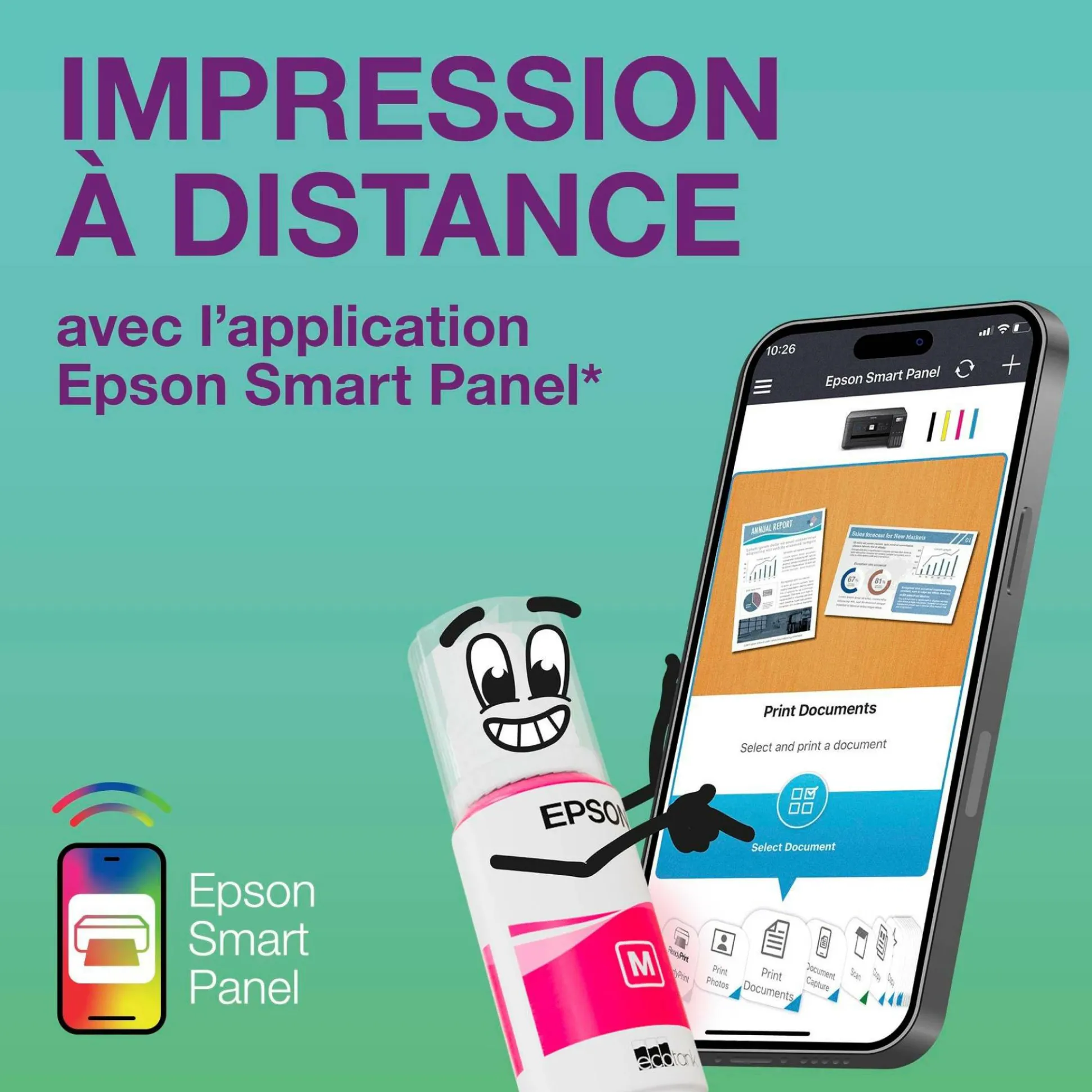 Imprimante photo A3+ EcoTank ET-8550 avec réservoirs d’encre et Wi-Fi
