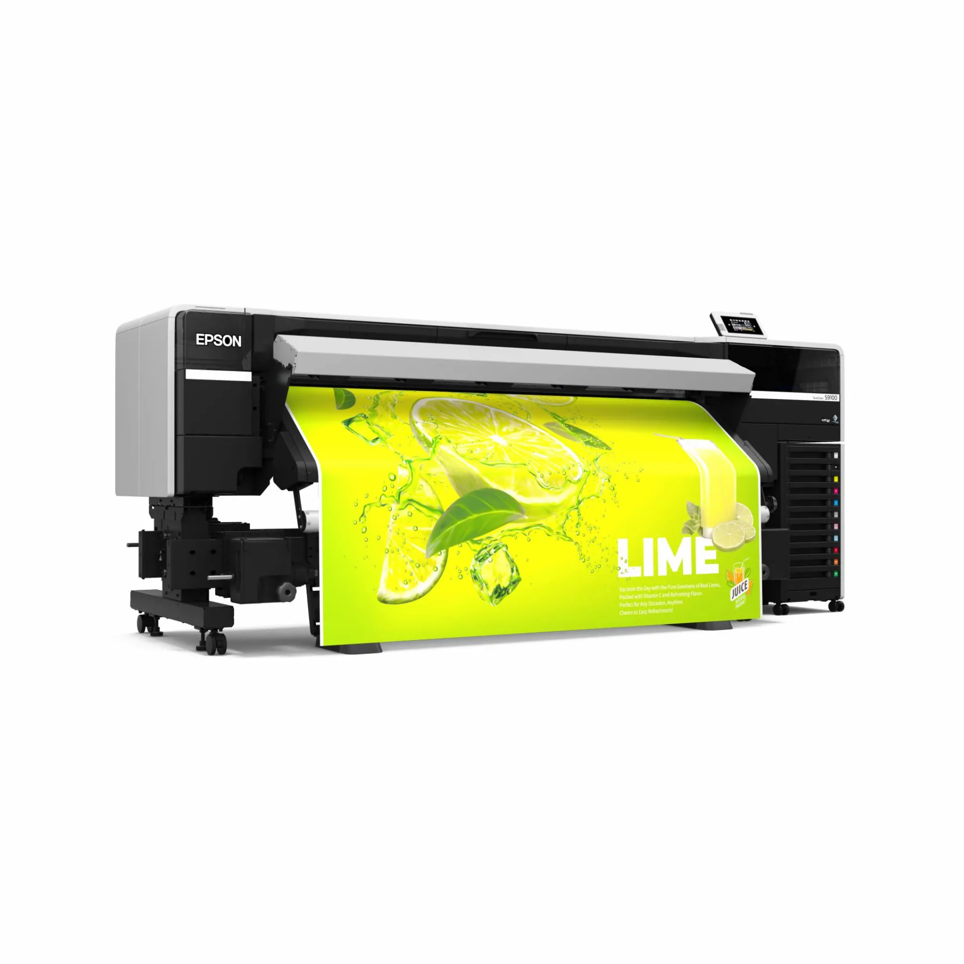 Imprimante 64 pouces (162,5 cm) ultra compacte SureColor S9100 à encre à base d’éco-solvants et avec un espace colorimétrique étendu