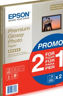 Papier photo A4 brillant Epson Premium 255 g/m2, 30 feuilles