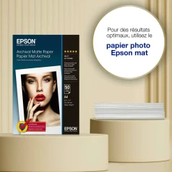 Papier photo A4 mat Epson Archival 189 g/m2, 50 feuilles