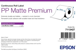 PP Matte Label Premium, Continuous Roll, 76mm x 29m