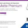 PP Matte Label Premium, Die-cut Fanfold Sheets with Sprockets, 203mm x 152mm, 1000 Labels