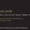 Premium Canvas Satin Roll, 44" x 12,2 m, 350g/m2