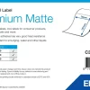 Premium Matte Label - Die-cut Roll: 76mm x 127mm, 265 labels